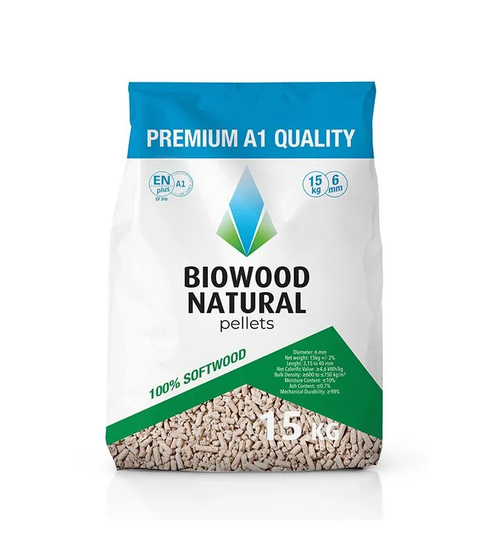 Biowood Natural | Kokskaidu granulas 6mm